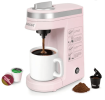 Single Serve Coffee Maker KCUP Pod Coffee Brewer;  Single Cup Coffee Machine Mini 3 in 1 for K CUP Ground Coffee Tea Filter;  One Black Reusable Filte