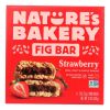 Nature's Bakery Stone Ground Whole Wheat Fig Bar - Strawberry - Case of 6 - 2 oz.