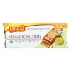 Suzie's Organic Saltines - Salt and Extra Virgin Olive Oil - Case of 12 - 8.8 oz.