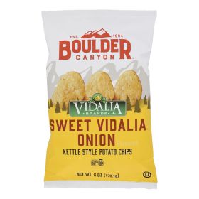 Boulder Canyon - Kettle Chips - Vidalia Onion - Case of 12 - 6 oz.