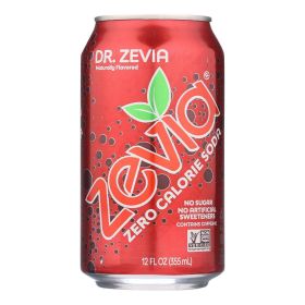 Zevia Soda - Zero Calorie - Dr Zevia - Can - 6/12 oz - case of 4