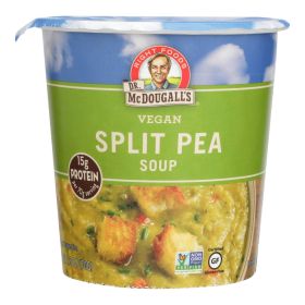 Dr. McDougall's Vegan Split Pea and Barley Soup Big Cup - Case of 6 - 2.5 oz.