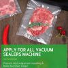 2 Pack Vacuum Sealer Bags; 8inX16ft Rolls Food Saver Bags For Sous Vide; BPA Free (2 PackTotal 32ft)