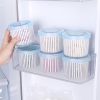 1pc Double Layer Vegetables Sealed Keeper Fresh Storage Box With Drain Basket Refrigerator Use Draining Crisper Strainers Container