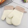 1pc Anti-scalding Gloves Heat Insulation Thickened Silicone Kitchen Oven Special Baking High Temperature Resistant Non-slip Heat-proof Microwave Oven