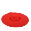 1pc 10.3in/25.8cm Large Silicone Fresh Keeping Lid; Heat Resistant Strong Sealing Microwave Cover; Kitchen Accessories