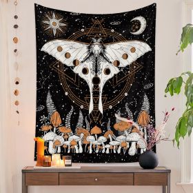 European Retro Mushroom Hanging Cloth Plant Homestay Tapestry (Option: E-150X130CMStar light)