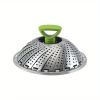 1pc; Foldable Steamer Rack; Stainless Steel Steamer Basket; Folding Steamer Insert For Veggie; Fish; Seafood; Bun; And More; Kitchen Gadgets; Kitchen