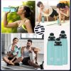 Healter 20oz Leakproof Free Drinking Water Bottle with Spout Lid for;  600ml Stainless Steel Sports Water Bottle for Fitness;  Gym and Outdoor Sports